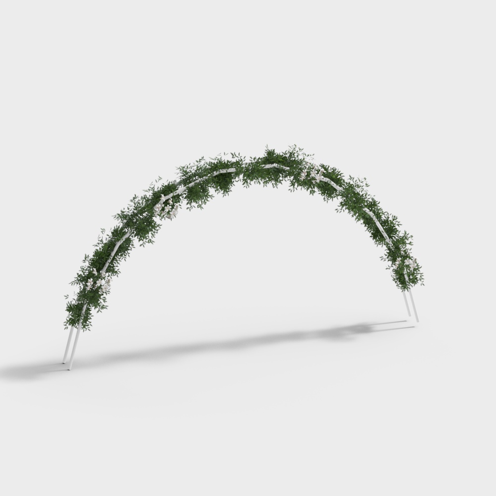 Outdoor wedding arch flower door