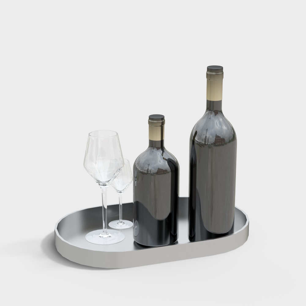 와인과 컵 조합