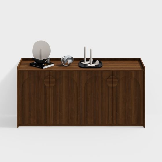 Stylish Wooden Cabinet 3D model