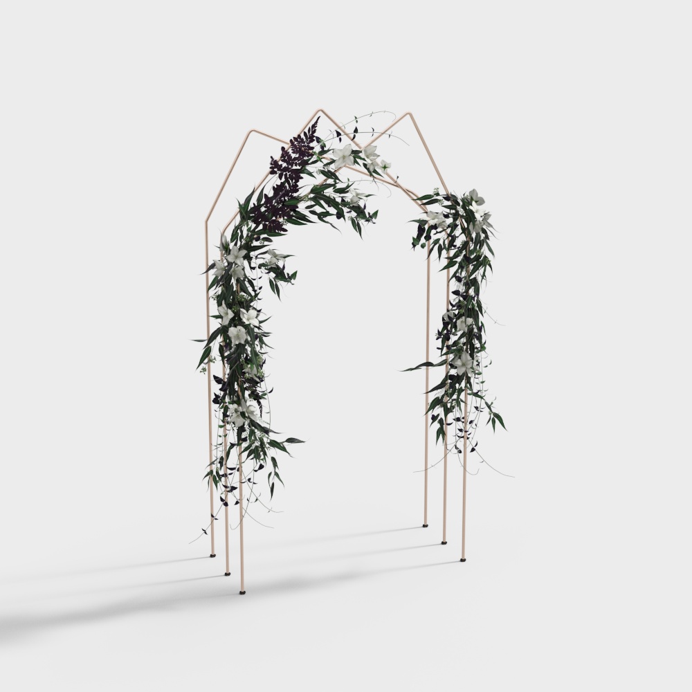 outdoor wedding flower door