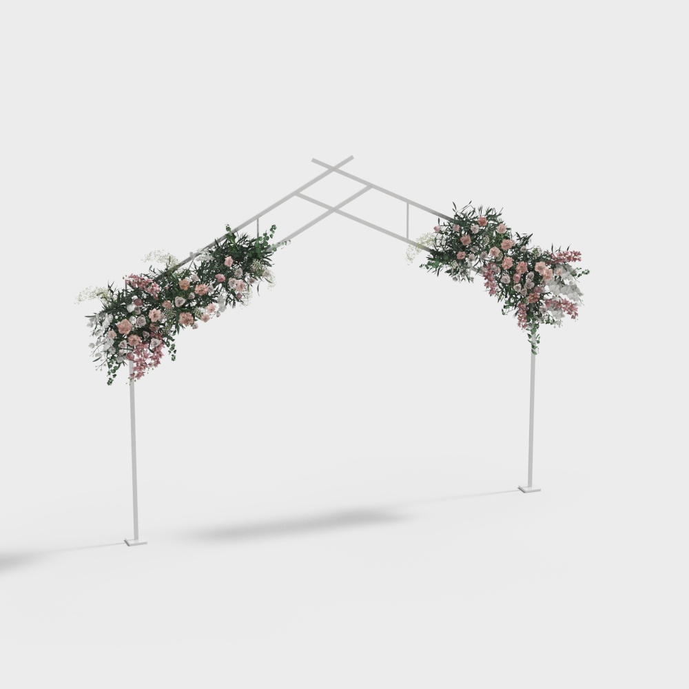 lawn wedding flower gate