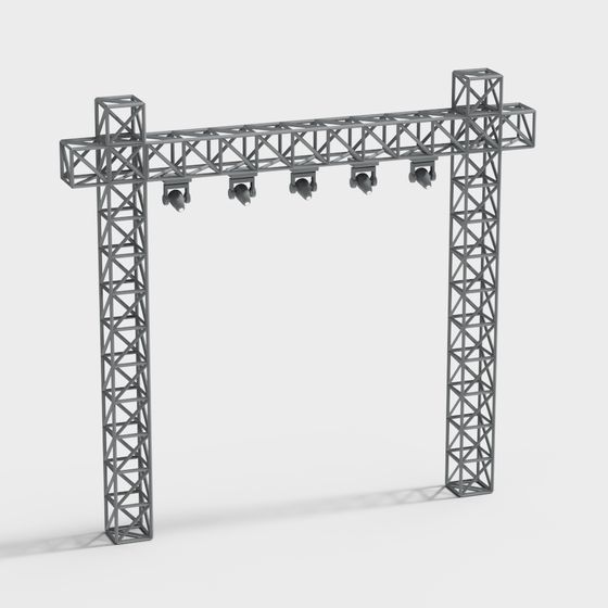 Stage Lighting Rig 3D model