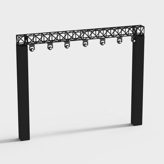 Sleek Lighting Rig 3D model for Creative Projects