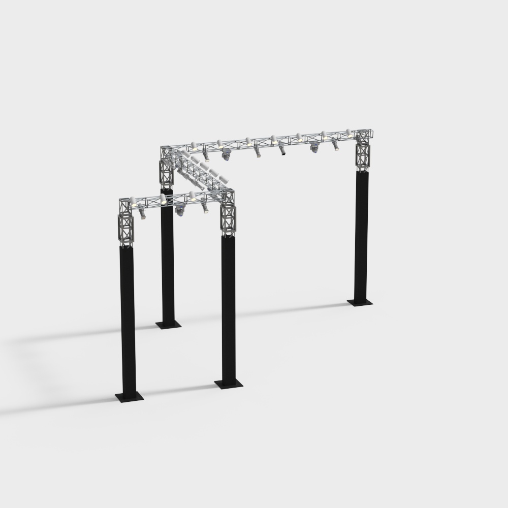 Stage Lighting Truss 3D model