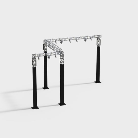 Stage Lighting Truss 3D model