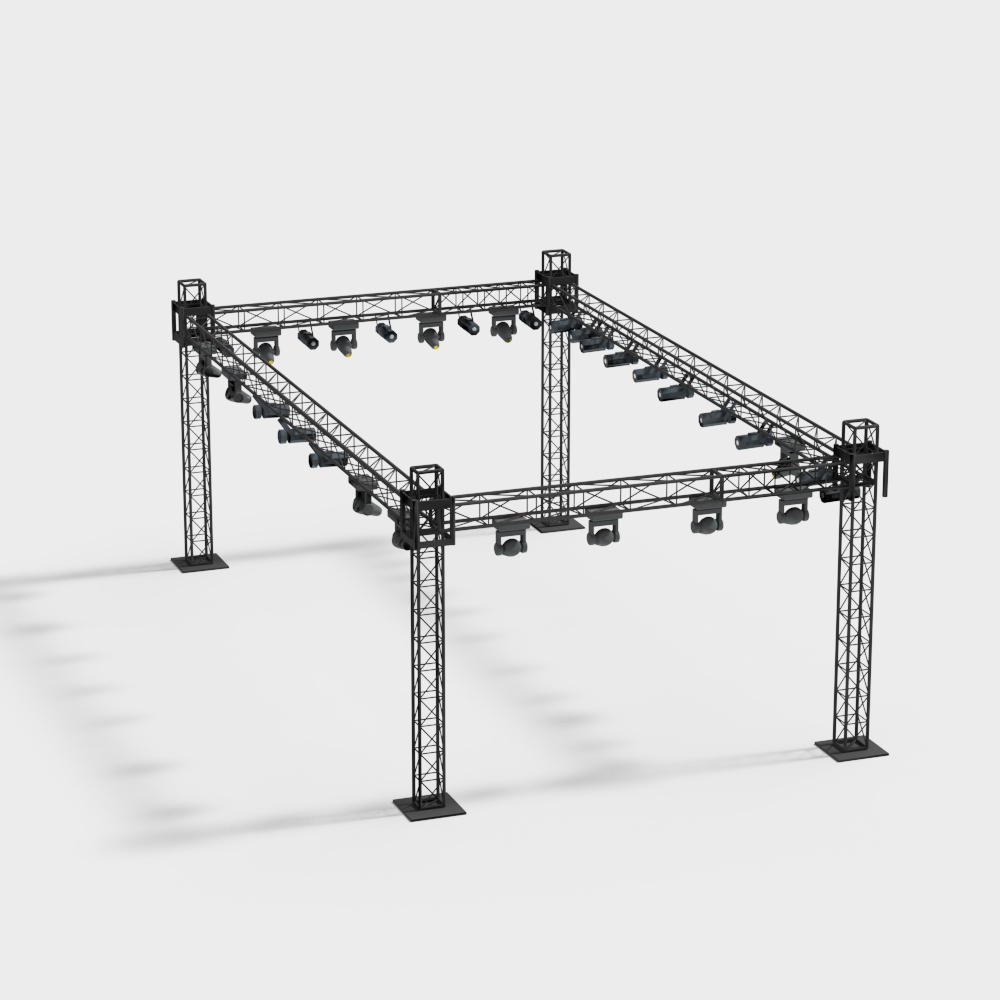 Futuristic Stage Lighting System 3D model