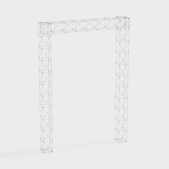 Wireframe Portal 3D Model