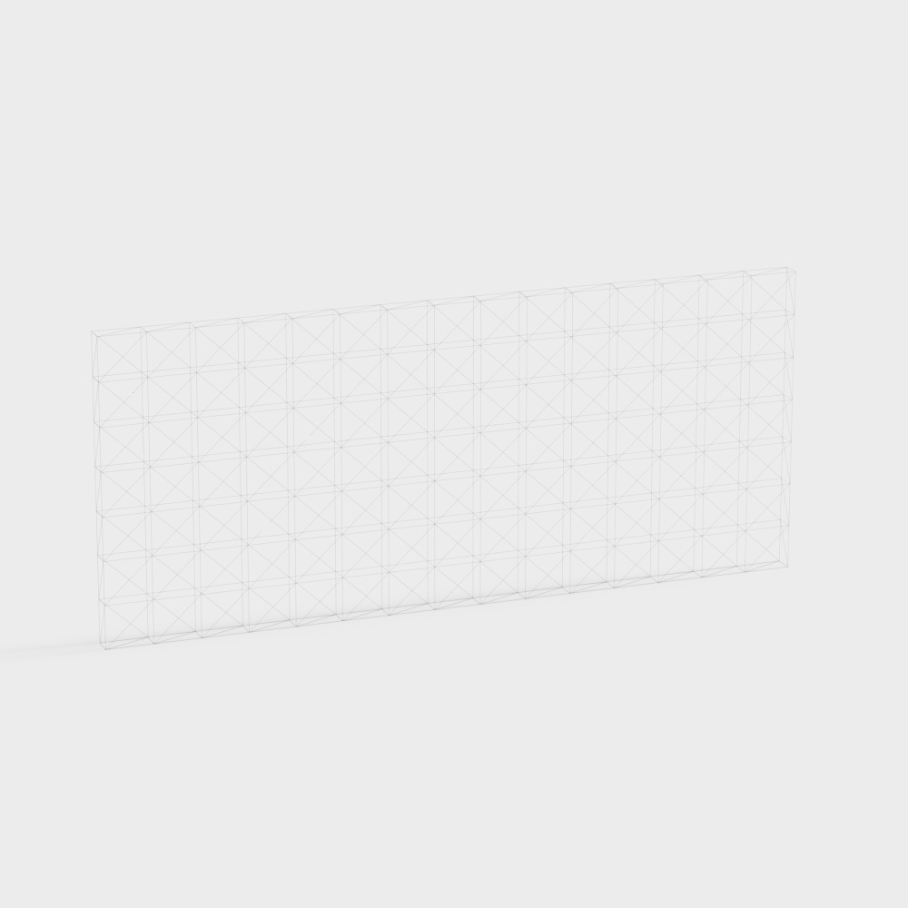 Modern Grid Screen 3D model for Creative Projects