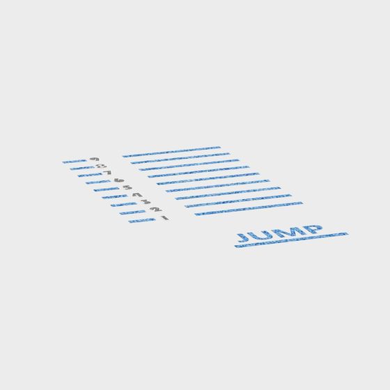 Jump 3D Model: Low Polygon, Highly Detailed Design