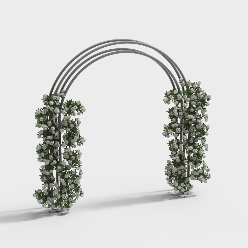 lawn wedding flower gate