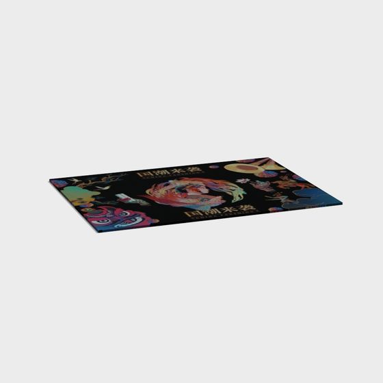 Eastern Spirit Rug 3D Model for Creative Projects