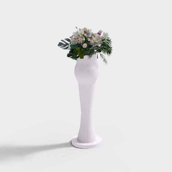Elegant Bloom 3D model - Stylish Vase Design