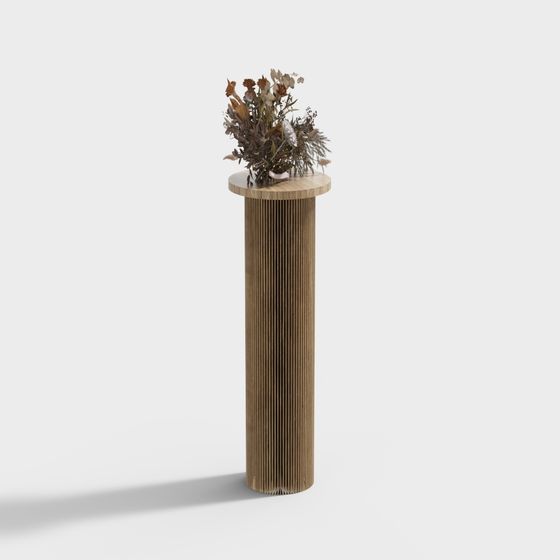 Minimalist Flower Stand 3D Model for Creative Spaces