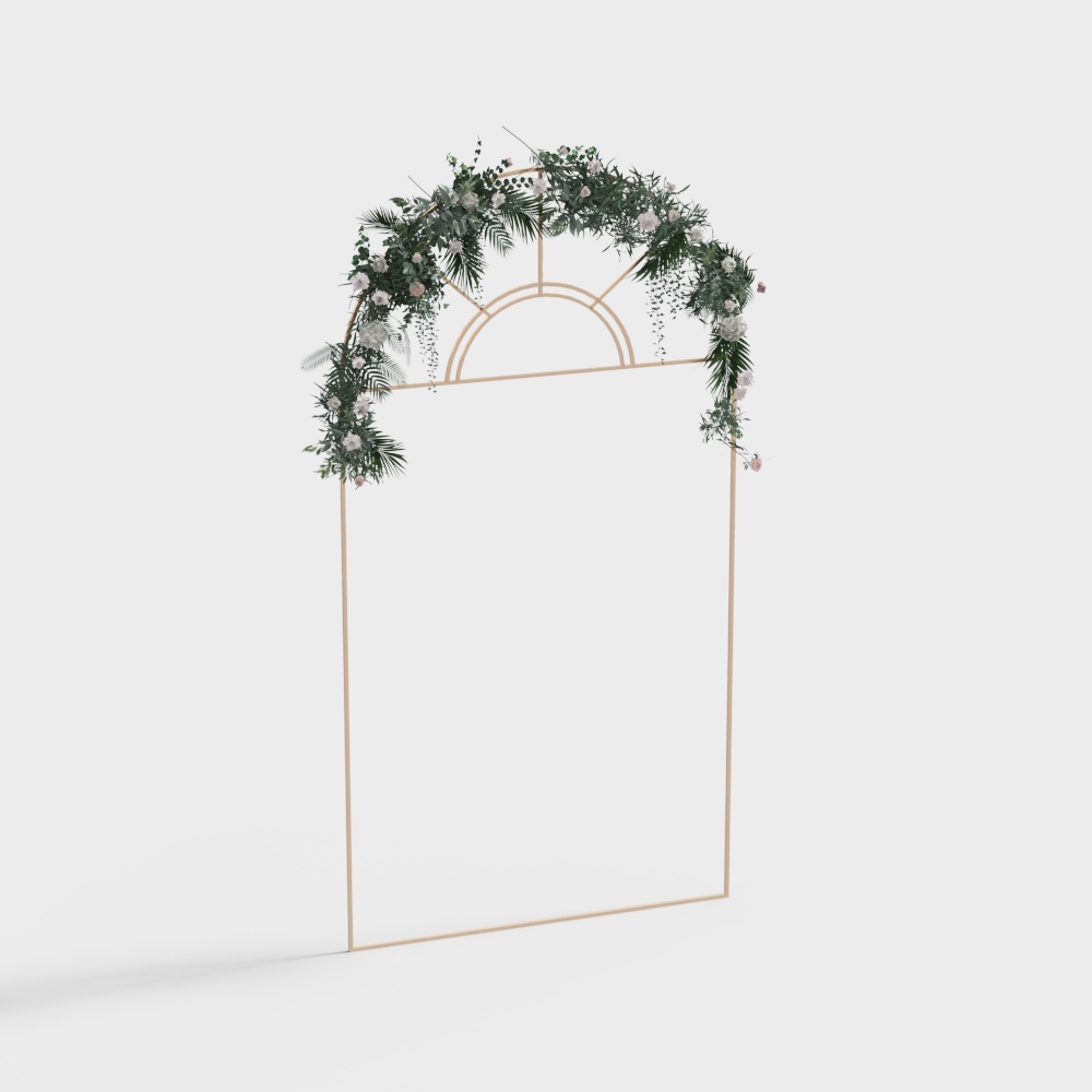 戶外婚禮鮮花門