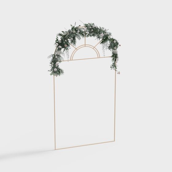 戶外婚禮鮮花門