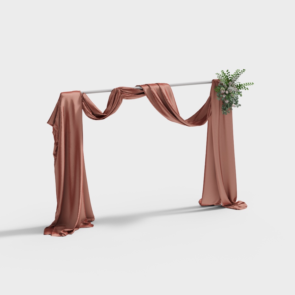 outdoor wedding flower door