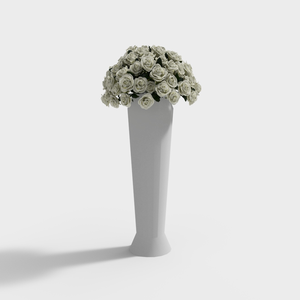 outdoor wedding flower column