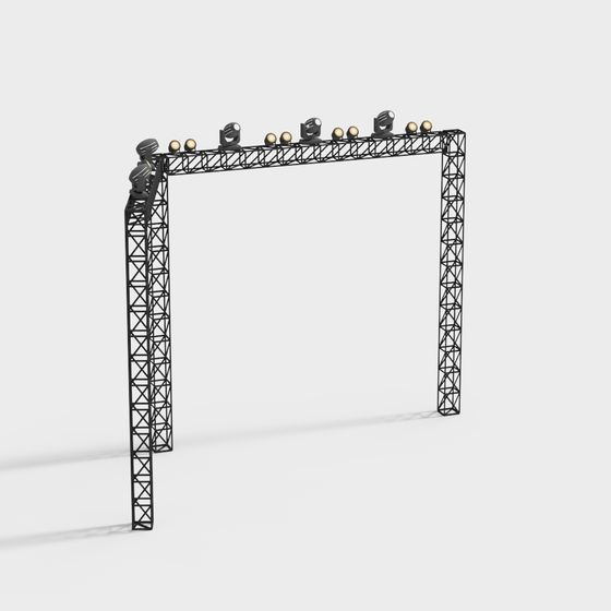 Stage Lighting Truss 3D model
