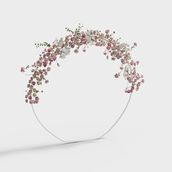 Floral Arch 3D model
