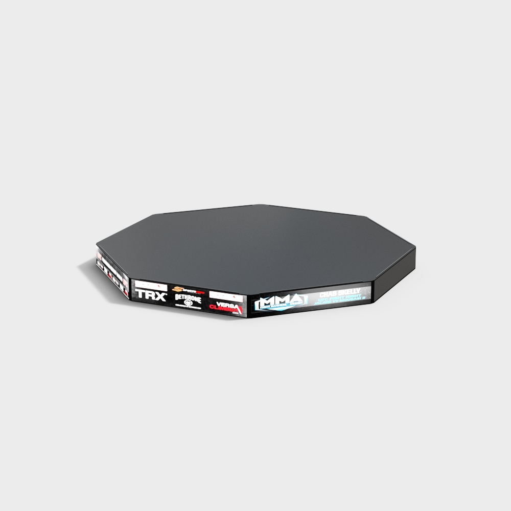 Octagonal Platform Low-Poly 3D Model