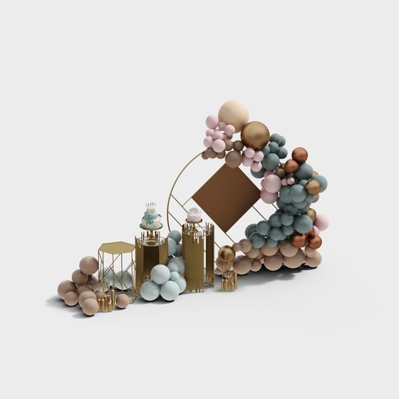 Balloon Arch 3D Model for Creative Uses