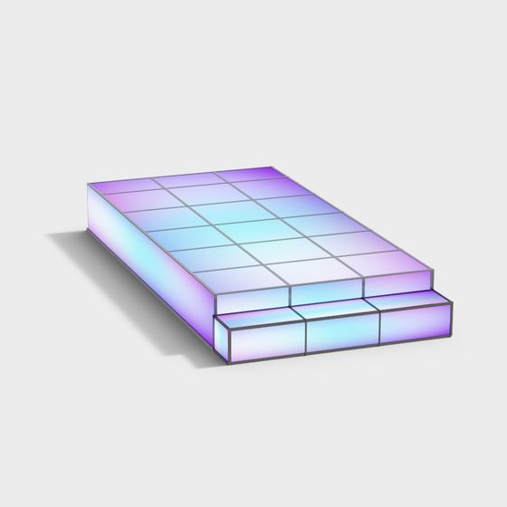Colorful Cubes 3D Model