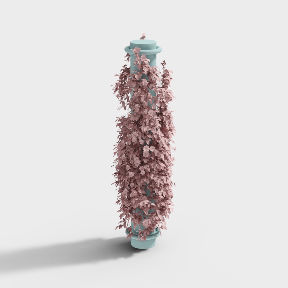 outdoor wedding flower column