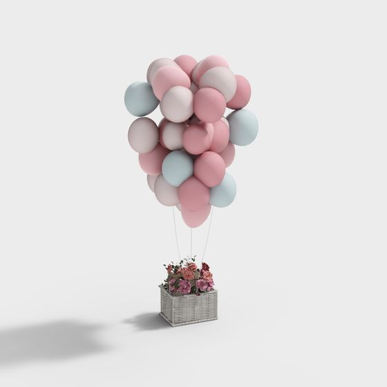 Balloon Basket 3D model