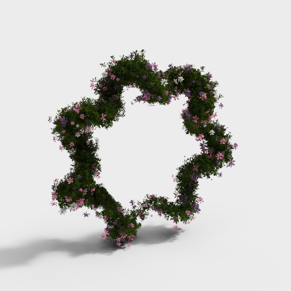 Modern flower gate for lawn wedding