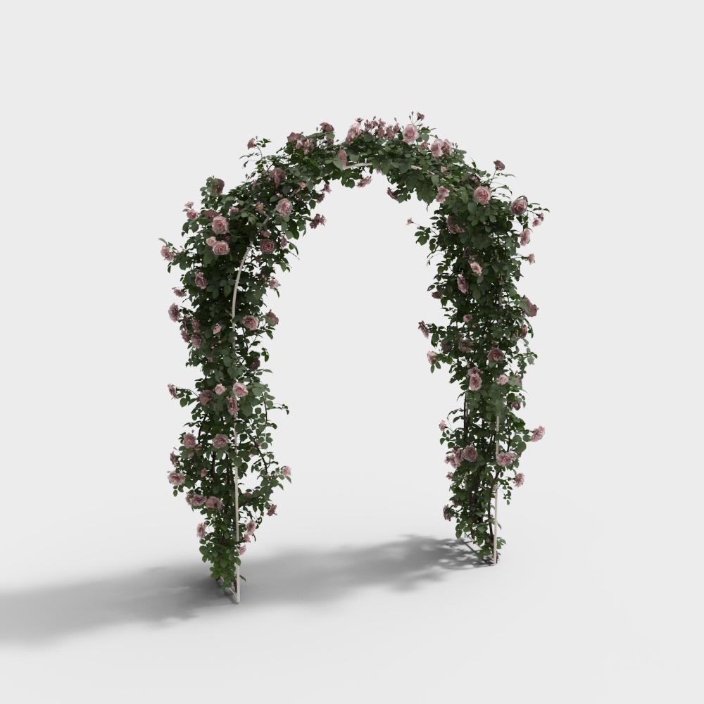 Simple flower gate for lawn wedding