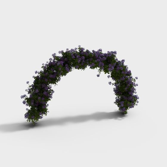 Dreamy Floral Arch 3D model for Creative Projects