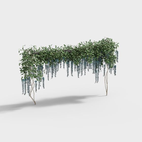 Vine Archway 3D model Featuring Lush Greenery