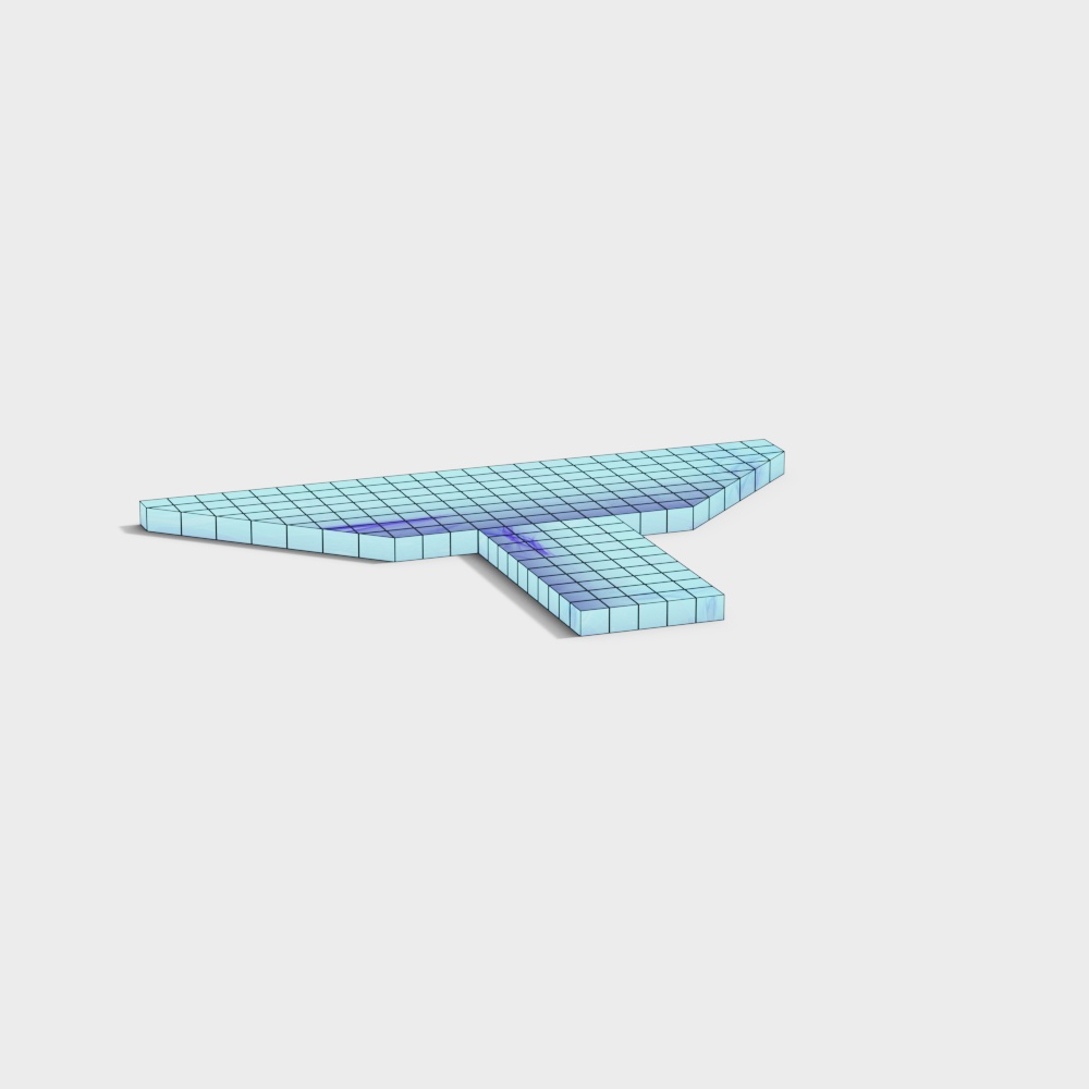 T-shaped Staircase 3D model