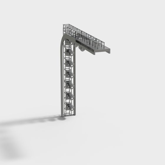 Industrial Stage Lighting Truss 3D model