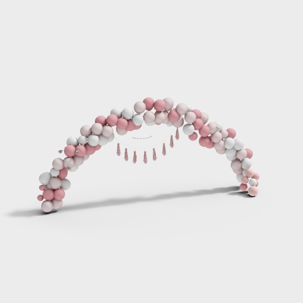 lawn wedding balloon flower gate