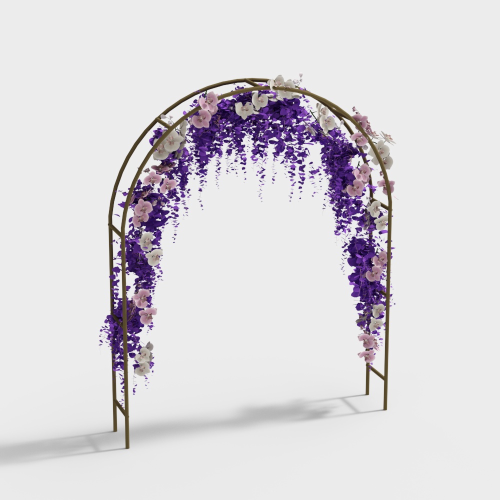 Outdoor wedding modern flower door