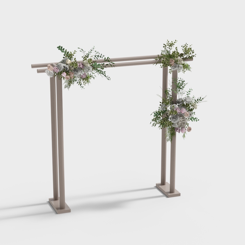 Simple flower door for outdoor wedding