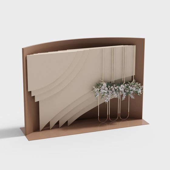 Elegant Low-Polygon 3D Model for Modern Spaces