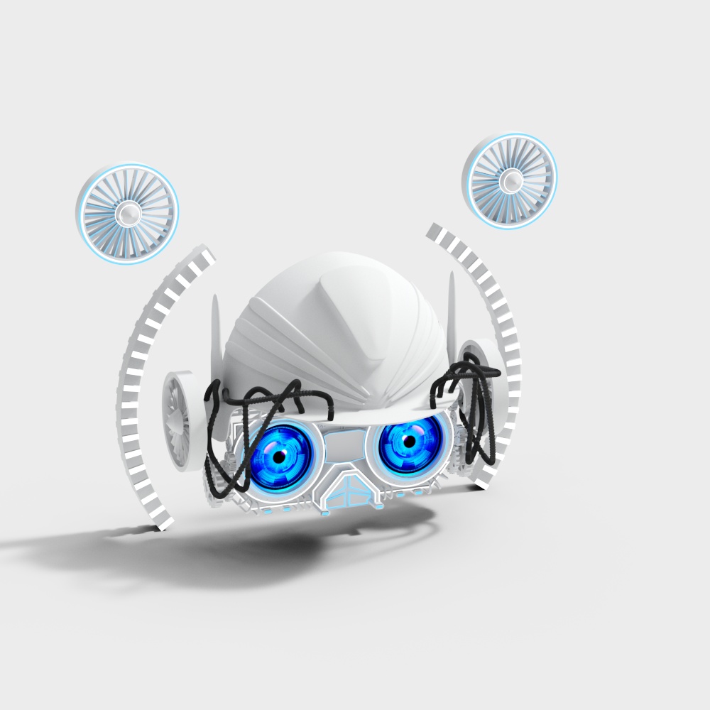 CyberSentinel 3D model - Futuristic Guardian Robot