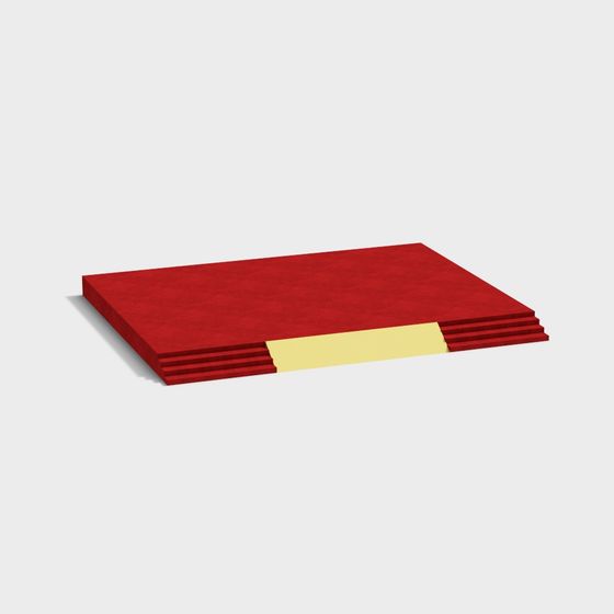 Red Velvet Staircase 3D model