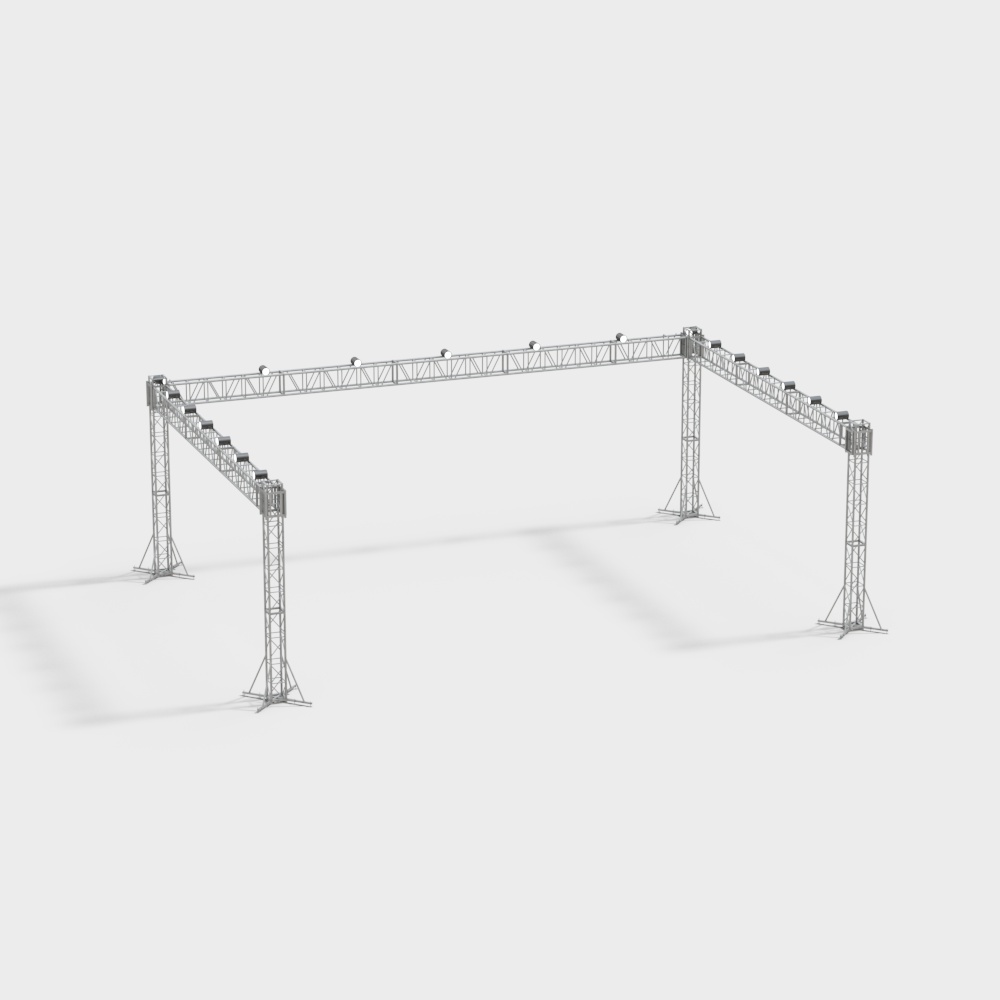 Industrial Truss 3D model for Creative Projects