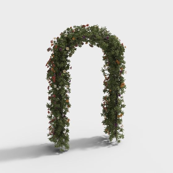Stylish Garden Archway 3D model