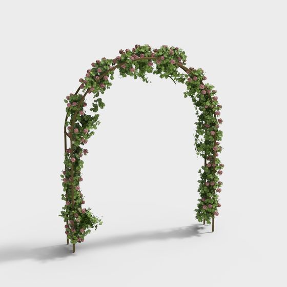 Vines Archway 3D Model