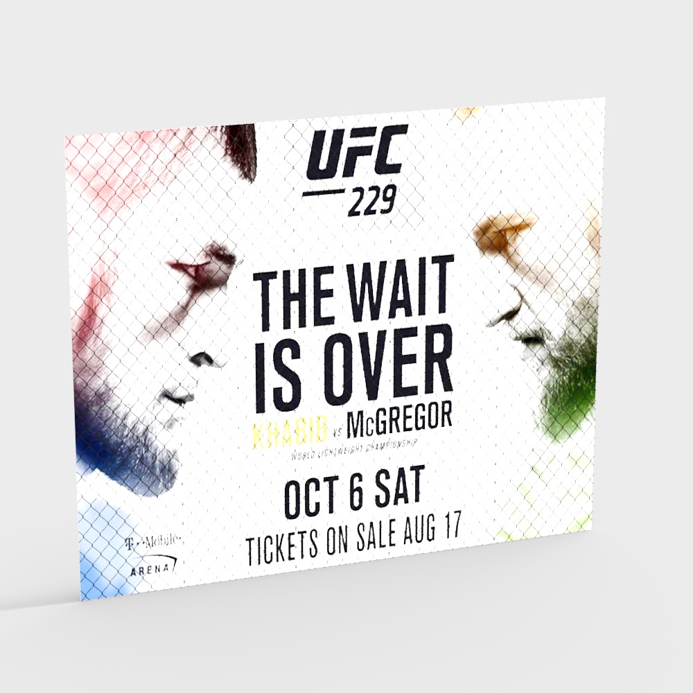 UFC 229 3D Model Poster