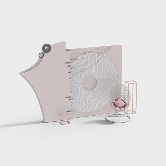 Fluid Light Screen 3D model