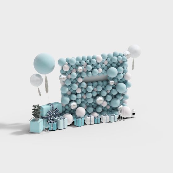 Balloon Arch 3D model for Celebrations