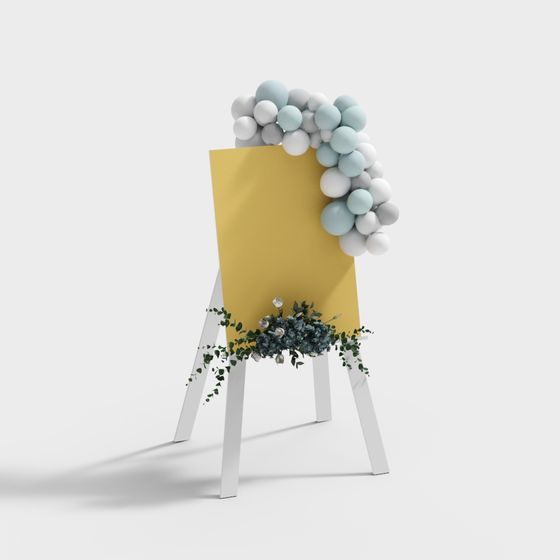 Art Easel 3D model for Creative Projects