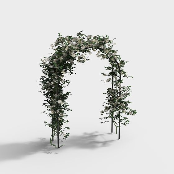 Floral Arch 3D Model for Stunning Garden Designs
