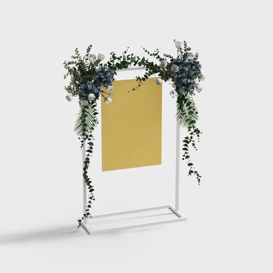 Floral Arch 3D Model for Creative Projects