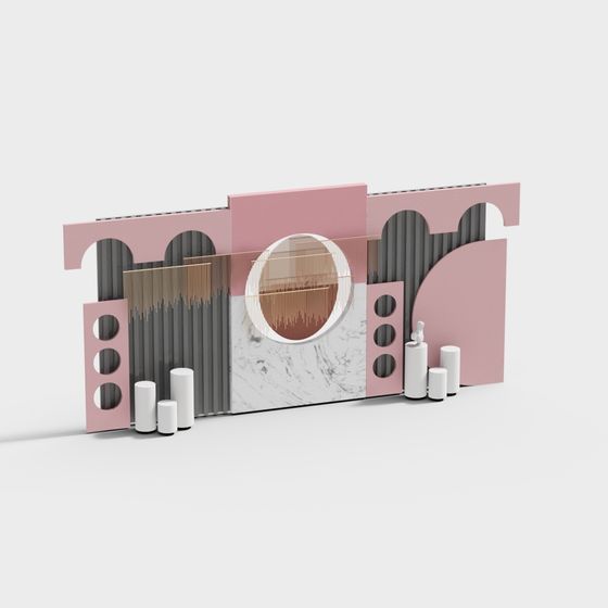 Urban Arcadia 3D Model in Low Poly Design